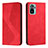 Leather Case Stands Flip Cover Holder H03X for Xiaomi Redmi Note 11 SE India 4G Red