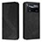 Leather Case Stands Flip Cover Holder H03X for Xiaomi Redmi Note 11E Pro 5G Black