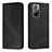 Leather Case Stands Flip Cover Holder H03X for Xiaomi Redmi Note 11T 5G Black