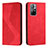 Leather Case Stands Flip Cover Holder H03X for Xiaomi Redmi Note 11T 5G Red