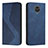Leather Case Stands Flip Cover Holder H03X for Xiaomi Redmi Note 9 Pro Blue