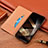 Leather Case Stands Flip Cover Holder H04P for Huawei Honor X8b