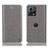 Leather Case Stands Flip Cover Holder H04P for Motorola Moto S30 Pro 5G Gray