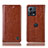 Leather Case Stands Flip Cover Holder H04P for Motorola Moto S30 Pro 5G Light Brown