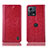 Leather Case Stands Flip Cover Holder H04P for Motorola Moto S30 Pro 5G Red