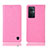 Leather Case Stands Flip Cover Holder H04P for Oppo A96 5G Pink