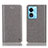 Leather Case Stands Flip Cover Holder H04P for Oppo A97 5G Gray