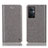 Leather Case Stands Flip Cover Holder H04P for Oppo F21 Pro 5G Gray