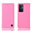 Leather Case Stands Flip Cover Holder H04P for Oppo F21 Pro 5G Pink