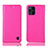Leather Case Stands Flip Cover Holder H04P for Oppo Find X3 5G Hot Pink