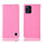 Leather Case Stands Flip Cover Holder H04P for Oppo Find X3 Pro 5G Pink