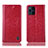 Leather Case Stands Flip Cover Holder H04P for Oppo Find X3 Pro 5G Red