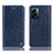 Leather Case Stands Flip Cover Holder H04P for Oppo K10 5G India Blue