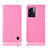 Leather Case Stands Flip Cover Holder H04P for Oppo K10 5G India Pink