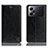 Leather Case Stands Flip Cover Holder H04P for Oppo K10 Pro 5G Black