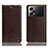 Leather Case Stands Flip Cover Holder H04P for Oppo K10 Pro 5G Brown
