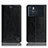 Leather Case Stands Flip Cover Holder H04P for Oppo K9 Pro 5G Black