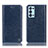 Leather Case Stands Flip Cover Holder H04P for Oppo Reno6 Pro 5G Blue