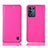 Leather Case Stands Flip Cover Holder H04P for Realme Q3s 5G Hot Pink