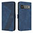 Leather Case Stands Flip Cover Holder H04X for Google Pixel 6 Pro 5G Blue