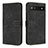 Leather Case Stands Flip Cover Holder H04X for Google Pixel 6a 5G Black