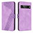 Leather Case Stands Flip Cover Holder H04X for Google Pixel 7 Pro 5G Purple