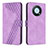 Leather Case Stands Flip Cover Holder H04X for Huawei Enjoy 50 Pro Purple