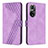 Leather Case Stands Flip Cover Holder H04X for Huawei Nova 9 Pro Purple