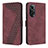 Leather Case Stands Flip Cover Holder H04X for Huawei Nova 9 SE Red