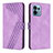 Leather Case Stands Flip Cover Holder H04X for Motorola Moto Edge 40 Pro 5G Purple