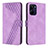 Leather Case Stands Flip Cover Holder H04X for Realme 10 4G Purple