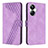 Leather Case Stands Flip Cover Holder H04X for Realme 10 Pro+ Plus 5G Purple