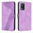 Leather Case Stands Flip Cover Holder H04X for Realme 8 5G Purple