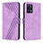 Leather Case Stands Flip Cover Holder H04X for Realme 9 5G Purple