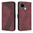 Leather Case Stands Flip Cover Holder H04X for Realme C21Y