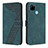 Leather Case Stands Flip Cover Holder H04X for Realme C21Y