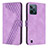 Leather Case Stands Flip Cover Holder H04X for Realme C31 Purple