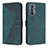 Leather Case Stands Flip Cover Holder H04X for Realme GT Master 5G Green