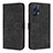 Leather Case Stands Flip Cover Holder H04X for Realme Narzo 50 Pro 5G Black