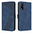 Leather Case Stands Flip Cover Holder H04X for Vivo Y11s Blue