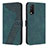 Leather Case Stands Flip Cover Holder H04X for Vivo Y11s Green