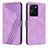 Leather Case Stands Flip Cover Holder H04X for Vivo Y35 4G