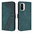 Leather Case Stands Flip Cover Holder H04X for Xiaomi Mi 11X Pro 5G Green