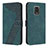 Leather Case Stands Flip Cover Holder H04X for Xiaomi Poco M2 Pro Green