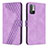 Leather Case Stands Flip Cover Holder H04X for Xiaomi POCO M3 Pro 5G Purple