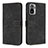 Leather Case Stands Flip Cover Holder H04X for Xiaomi Poco M5S Black