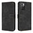 Leather Case Stands Flip Cover Holder H04X for Xiaomi Redmi 10 (2022) Black