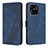 Leather Case Stands Flip Cover Holder H04X for Xiaomi Redmi 10 India Blue