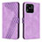 Leather Case Stands Flip Cover Holder H04X for Xiaomi Redmi 10 India Purple