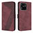 Leather Case Stands Flip Cover Holder H04X for Xiaomi Redmi 10 Power Red Wine